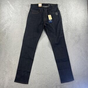 Roark Jeans‎ Mens 28x32 Dark Blue Raw Denim Pants Hwy 128 Straight Stretch NEW